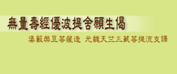 無量壽經優波提舍願生偈