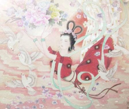 天女散花點醒一眾佛弟子