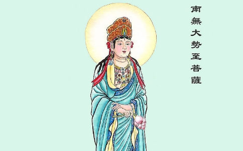 大勢至菩薩頭上寶瓶的來歷故事