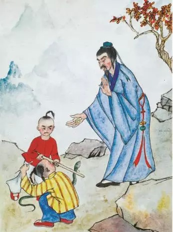 龍王為感激救子之恩，贈送玉笈藥方