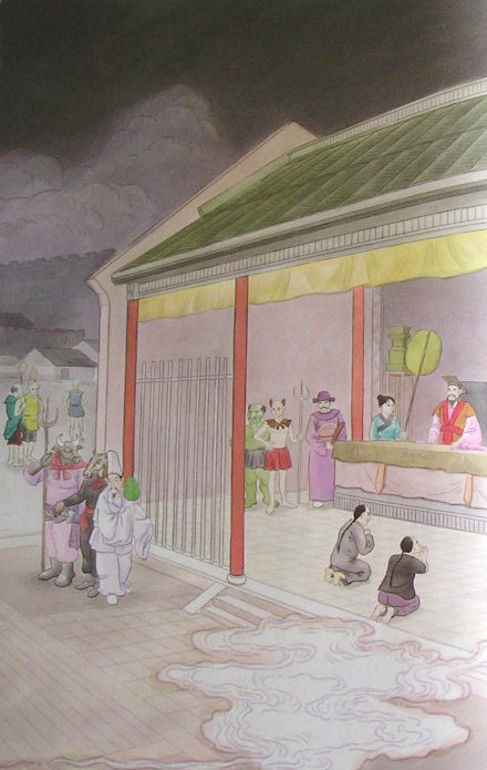 蓮池大師戒殺放生文圖說：十一世牛