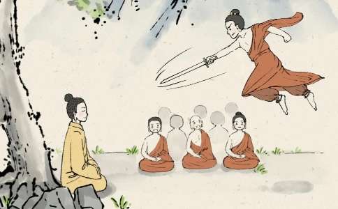 文殊菩薩仗劍刺佛的故事