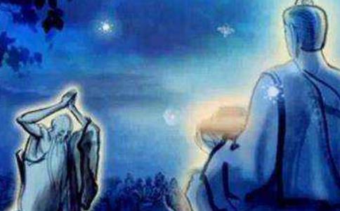 食人惡鬼得世尊降服，真誠懺悔得善果