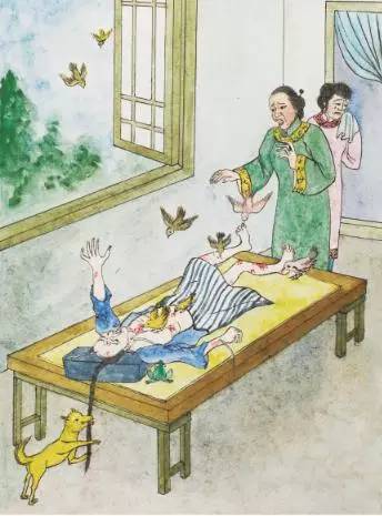 做盡殺生惡業而慘死，果報十分可怕