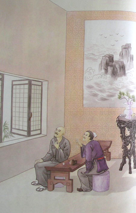 蓮池大師戒殺放生文圖說：蜈蚣聽經