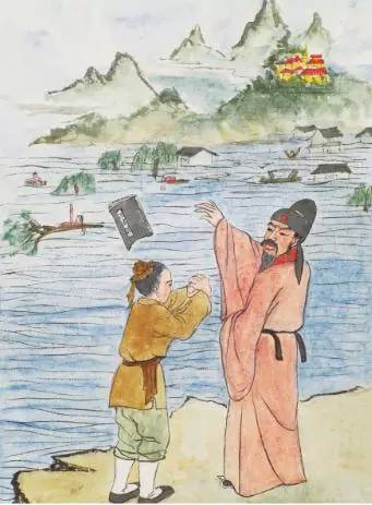 大水泛濫，全村受災，唯有戒殺放生的孔婆獲神明佑助免遭災難