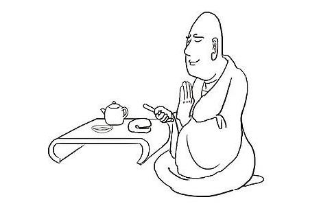 師父氣定神閑 侍者如夢初醒