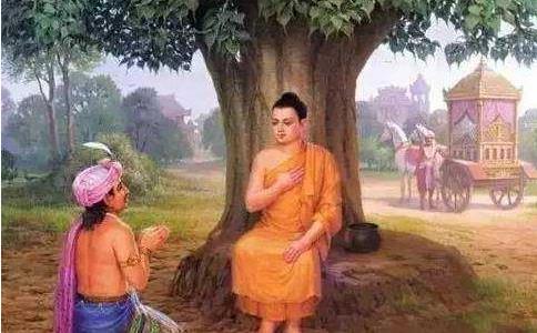 前世貧窮仍歡喜布施，今世投於富貴家常得金錢翁