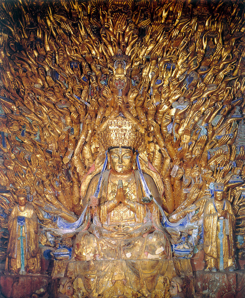 你能數清手臂，分辨出七隻金手嗎？-寶頂山千手觀音的傳說