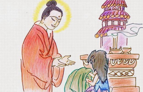 前世惡口今生成醜女,供養佛陀終感得金身